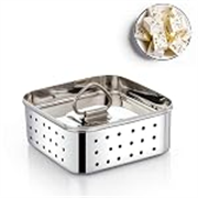 Ladiosa® Paneer Mould – 550ML Sprout Maker Paneer Maker Steel Tofu Steel Container Sprouts Maker Paneer Maker Strainer Stainless Steel Paneer Press Paneer Strainer