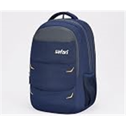 Safari Omega Pro Laptop Backpack With Raincover, 3 Compartments, Bottle Holder, Organizer, Unisex Bag For Boys & Girls, School/College/Office/Travel Bag, Color- Blue, 35L