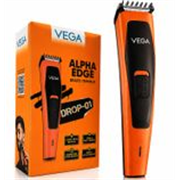 VEGA Alpha Edge Beard Groomer for Men with 4 Comb, USB C-Type Charger (VHTH-45) Trimmer 90 min Runtime 4 Length Settings (Orange)