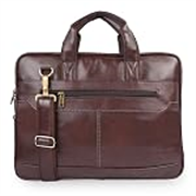 ADISA Laptop Bag for Men – Faux Leather Office Messenger Briefcase with Laptop Compartment for Work, Business, Corporate & Professional Use (LB6050)