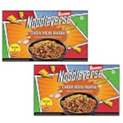 Sausome Noodleverse Chow Mein Mania – DIY Gourmet Noodle Kit with Sauce & Spices | Desi Street-Style Smoky, Saucy & Addictive Flavour | Vegetarian | 2 Servings | 370g Each | Pack of 2