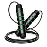 Add2Cart Skipping Rope For Men & Women Adjustable Jumping Rope For Man Skipping Rope For Women rassi jumping Skipping Cord For Kids Jump String For Men Gym Ropes/Exercise Ropes For Workout (GREEN)