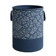 Laxis Laundry Basket, Freestanding Laundry Hamper, Collapsible Tall Clothes Hamper with Easy Carry Handles for Clothes, Laundry Basket for Decorative Nursery Blanket,Toys,Baby Room, | Blue Color |