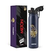 Milton Sports Reva 1000 | KKR Official Drinkware Partner I Limited Edition Kolkata Knight Riders Water Bottle|Stainless Steel Sipper with Twin Lid | Leak Proof | Designed for Cricket Fans I 1 L | Blue