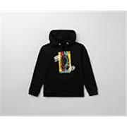 Minitatu Boy’s Cotton Neck Hooded Sweatshirt (MT-3297E-AN_Black_12-18 Months)