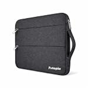 Futopia Laptop Sleeve Bag 15.6 Inch with Handle | Zipper Pockets | Water Resistant & Shockproof Durable Laptop Case Compatible for Laptop & Notebook Bag for Office, College & Travel (Dark Gray)