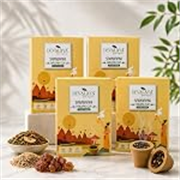 Sambrani Havan Cups for Pooja (48 Cups, Pack of 4), 100% Organic & Charcoal-Free, Infused with Orignal Guggal & Natural Loban, Hawan Samagri & Bhimseni Kapoor, No Artificial Scent