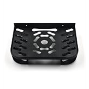 Sorath Tv Set Top Box Stand With Remote Holder Wall Mount Shelf Dth Stand For Wifi Router Stand All Type Of Set Top Box| Dth Stand With Double Remote Holder (Powder Coated,Black) – Plastic