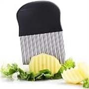 Crinkle Cutter – Stainless Steel French Fry and Vegetable Slicer for Potatoes, Carrots, Chips With Wavy Blade