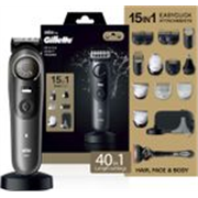 Gillette AIO9 Trimmer 180 min Runtime 40 Length Settings (Black)