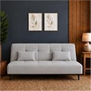 Centuary Sleepables Easy Flip Sofa-Cum-Bed 6×4 ft | 3-in-1 Convertible Lightweight Sofa, Recliner, Bed with 2 Cushions | for Home, Office, Living Room | 3-Year Warranty | Grey Mist