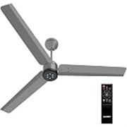 LUKER JVLuker USA Aerozen Plus 1200mm BLDC Ceiling Fan | IR Remote | BEE 5 Star | Power Saver upto 65% | High Air Delivery | LED Speed Indicator | 370 RPM |Reverse Mode, 3 Years Warranty, Warm Grey