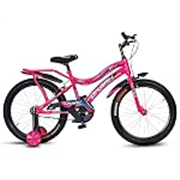 URBANSTAR 20T BENZO Model Kids Cycle (Pink) 20T Roadster Cycle -Semi Assemble (Single Speed- Pink-Rigid, Fork)