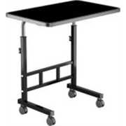 SHIVRUDRA BLACK ADJUSTABLE TABLE MARBLE LIGHT HIGHT Wooden, Iron Rotatable Laptop Stand with Adjustable Height Compatible with Universal Laptops (Black)