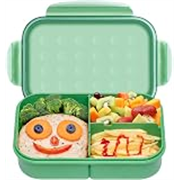 Claiez Tiffin Box Lunch Box for Kids – Lunch Boxes for Office Men Leak Proof 3 Compartment Lunch Box Reusable Freezer Safe Food Containers with Spoon for Adults and Kids