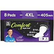 Pee Safe Comfort Night Pads XXXXL-8 Pads – 405Mm | 76% Longer