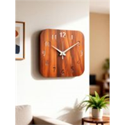 Flipkart SmartBuy Analog 28 cm X 28 cm Wall Clock (Brown, Without Glass, DIY Clocks)
