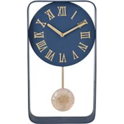 Flipkart SmartBuy Analog 34 cm X 18 cm Wall Clock (Dark Blue, Without Glass, Standard)