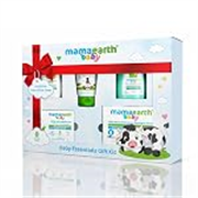 Mamaearth Baby Essentials Gift Kit 5 Units – 30g + 50g + 50ml+ 50ml + 6 pcs Made Safe Toxin-Free Essentials for Your Little One | Gentle Care From Day One | No.1 Most Trusted Baby care Brand In India*