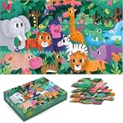 Birch & Co. Puzzle For Kids – Puzzle Game For Kids – Jigsaw Puzzle – Pazzles Games – Jungle Animal Theme 48 Pieces