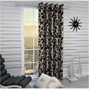 Woah Polyester Printed Eyelet Door & Window Curtain, Pack of 1 (Multicolor,5 feet)