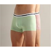 U.S. Polo ASSN. Mens OET09 Elastic Waistband Ribbed Solid Underwear Trunks – Pack of 2