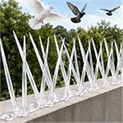 BENAVJI Anti Bird Spikes for Pigeons Pack of 10 Transparent Polycarbonate Bird Deterrent Spikes, UV Resistant & Weatherproof, Easy Install for Balcony, Window, Wall, Fence, AC Outdoor Unit