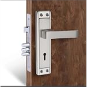 Milton Iron Mortise Lock Set with Lock Handle, Finish, SS K-115