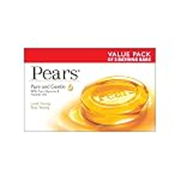 Pears Original Glycerin Soap Bar – Pure & Gentle Glow | With 98% Pure Glycerin | For Hydration & Glow | With Plant Based Cleanser for Skin & Body | Paraben-free | 125gms x 3