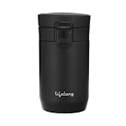 Lifelong 260ml Insulated Coffee Mug | 3-Layer | Steel-Copper-Steel Vacuum Insulated Tumbler | Travel Mug | Double Lock Leak-Proof Lid, Food Grade Spout, Antislip Base | Portable Coffee Car Cup Holder