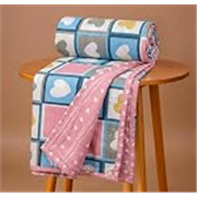 VAS COLLECTIONS Cotton AC Blanket for Single Bed (152 x 225 cm) | Reversible Soft Lightweight All-Season Blanket | Skin-Friendly & Breathable Comforter (Sweetheart Checks)