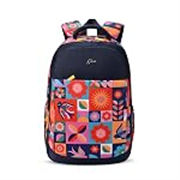 Gear Florentine 17″/20L Medium Water Resistant School Bag/Casual Backpack/Daypack/Laptop Bag for Boys/Girls (Blue – Pink)