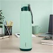 Larah by Borosil 680 ml Amaze Mint Stainless Steel Water Bottle | Made in India Pu Insulated Thermoware | Leakproof, BPA Free| Bottle for Office, School, College & Gym, Daily Use | 1 Year Warranty