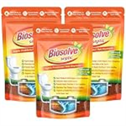Septic Tank Cleaning Powder | Stops Odors in 7 Days | Reduces Sludge in 14 Days | Prevents Overflow & Backflows | Bioactive Formula Septic Tank Treatment Powder | Pack of 3 (750gm)