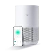 Mijia by Xiaomi Air Purifier 4 Compact for home & bedroom |230 m3/hr CADR covers 400 Sq.ft.|3stage HighEfficiencyFilter|100 Sq.ft in 6 mins|Smart control|Realtime filterusage|1yr replacement warranty