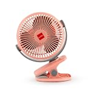 CELLO Air-Vel Electric USB Type C Recharging Portable Fan 1800mah Pink | Upto 4 Hours Backup, BLDC Silent Motor, 3 Speed Setting, Replaceable Battery | Mini Table Fan For Office Desk, Home & Kitchen