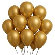 Just Party Metallic Balloons – Pack of 25 (Gold)