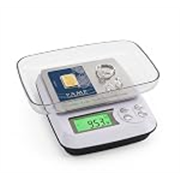 Gripit Jewellery Weighing Scale 1000g x 0.01g – High Precision Digital Gold Weight Machine Not for Commercial Use Stainless Steel Platform (White)