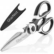 Multi Purpose Kitchen Scissors Heavy Duty Stainless Steel Shears Black