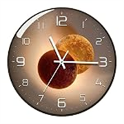 TEKCOOL Wall Clock 12″ Silent Quartz Decorative Wall Clock Non-Ticking Classic Digital Clock Battery Operated Round Easy to Read Handheld Complete Home/Kitchen/Bedroom(419)