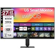 LG 27U511SB 69 cm (27 Inch) Full HD (1920×1080) IPS Smart Monitor with webOS26, 120Hz, Wi-Fi, Bluetooth, Miracast, AirPlay, Speakers, HDMI, USB-A, Slim Stand, 3-Side Virtually Borderless (Black)
