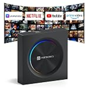 Portronics Tune Prime CarPlay & Android Auto Adapter, Stream YouTube, Netflix, JioHotstar on Car Screen, Converts Wired to Wireless, Qualcomm Octacore Snapdragon, Built-in GPS, 4G SIM Slot, 4GB + 64GB