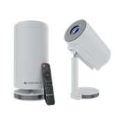 ZEBRONICS Zeb-Pixa Play 30 (2800 lm / 2 Speaker / Wireless / Remote Controller) Portable with 1080p Support, 90 Degree Tilt, Auto Keystone Adaptation, Built-in Netflix, Miracast, Up to 100-inch Screen Projector (White)