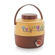 CELLO Travel Star Thermos Water Jug for Travel 7.5L Beige | Easy to Fill, Easy to Carry with Handle, Keeps Water Cold for Long Hours Twist and Pour Tap Insulated Water Jug for Picnic Home & Workshop