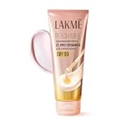 Lakme Peach Milk Sunscreen Moisturiser SPF 50 PA+++ with 2% Pro-Ceramides & Peptides | 2-in-1 Daily Face Cream | Lightweight, Non-Greasy & Sweat-Resistant for Hydrated Glowing Skin | 100g