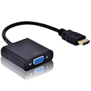 BigPlayer HDMI Male to VGA Female Display Interface Converter Cable for Laptop Desktop TV Box Projector Monitor Black