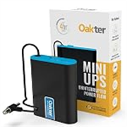 Oakter Mini UPS for 12V WiFi Router Broadband Modem | Backup Upto 4 Hours 2×2000 mAh 14.8 Wh| WiFi UPS Power Backup During Power Cuts | UPS Broadband Modem | Current Surge & Deep Discharge Protection