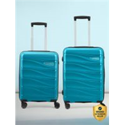 ARISTOCRAT Hard Body Set of 2 Luggage 8 Wheels – Olympus Set of 2 (Small 55cm | Medium 66cm) – Trolley Bag – Teal