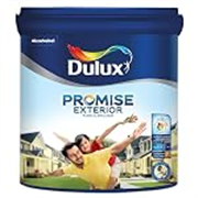 Dulux Promise Exterior Emulsion Paint (4L, White) Ideal for exterior wall paint, smooth finish, anti-peel & anti-crack, perfect for dry to moderate climates, 3-year warranty