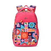 Gear Florentine 17″/20L Medium Water Resistant School Bag/Casual Backpack/Daypack/Laptop Bag for Boys/Girls (Pink – Blue)